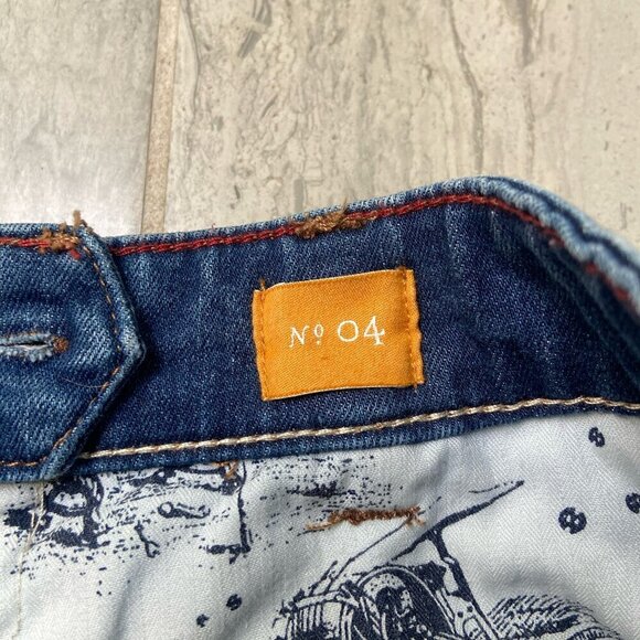 Anthropologie Blue A-Line Denim Skirt - Picture 8 of 10